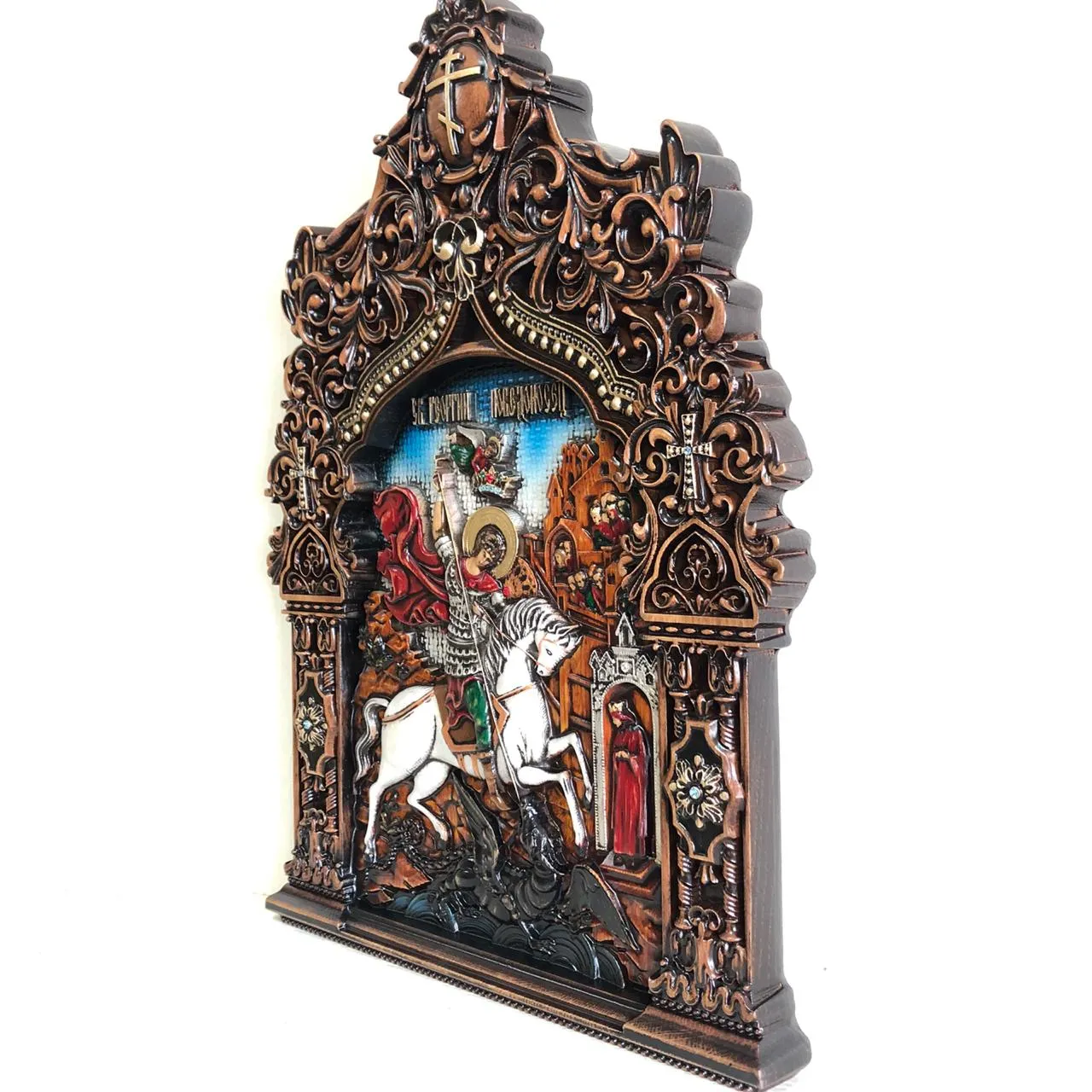 Икона Святой Георгий Победоносец (550х400)